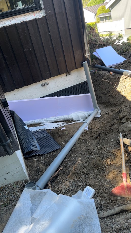 Drenering og isolering av grunnmur
